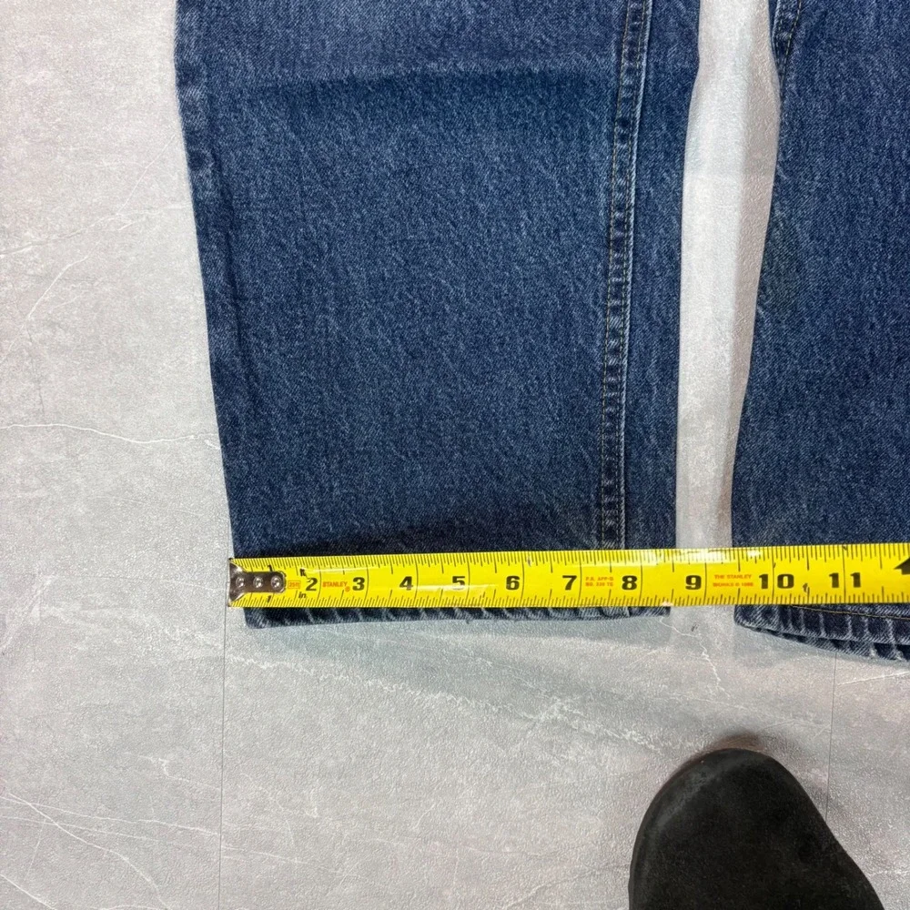 Lee Dungarees Mens 36x30 Loose Fit Straight Leg Dark Wash Denim Jeans 2055640